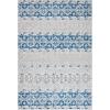 SAFAVIEH Madison Collection Area Rug – 5’3″ x 7’6″, Grey & Turquoise, Boho Chic Design, Non-Shedding & Easy Care, Ideal for High Traffic Areas in Living Room, Bedroom (MAD797G)(Silver/Navy)
