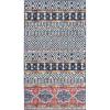 SAFAVIEH Madison Collection Area Rug – 5’3″ x 7’6″, Grey & Turquoise, Boho Chic Design, Non-Shedding & Easy Care, Ideal for High Traffic Areas in Living Room, Bedroom (MAD797G)(Navy/Ivory)