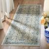 SAFAVIEH Madison Collection Area Rug – 5’3″ x 7’6″, Ivory & Navy, Oriental Distressed Design, Non-Shedding & Easy Care, Ideal for High Traffic Areas in Living Room, Bedroom (MAD151N)(Ivory/Navy)