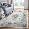 SAFAVIEH Madison Collection Area Rug – 5’3″ x 7’6″, Light Grey & Blue, Oriental Boho Chic Distressed Design, Non-Shedding & Easy Care, Ideal for High Traffic Areas in Living Room, Bedroom (MAD926F)(Light Grey / Blue)