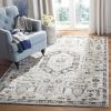 SAFAVIEH Madison Collection Area Rug – 5’3″ x 7’6″, Light Grey & Fuchsia, Oriental Distressed Design, Non-Shedding & Easy Care, Ideal for High Traffic Areas in Living Room, Bedroom (MAD928R)(Grey/Dark Grey)