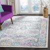 SAFAVIEH Madison Collection Area Rug – 5’3″ x 7’6″, Light Grey & Fuchsia, Oriental Distressed Design, Non-Shedding & Easy Care, Ideal for High Traffic Areas in Living Room, Bedroom (MAD925R)(Light Grey/Fuchsia)