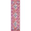 SAFAVIEH Madison Collection Area Rug – 5’3″ x 7’6″, Teal & Fuchsia, Boho Chic Medallion Design, Non-Shedding & Easy Care, Ideal for High Traffic Areas in Living Room, Bedroom (MAD154L)(Fuchsia/Gold)