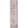SAFAVIEH Madison Collection Area Rug – 5’3″ x 7’6″, Teal & Fuchsia, Boho Chic Medallion Design, Non-Shedding & Easy Care, Ideal for High Traffic Areas in Living Room, Bedroom (MAD154L)(Grey/Fuchsia)