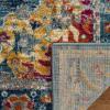 SAFAVIEH Madison Collection Area Rug – 5’3″ x 7’6″, Teal & Fuchsia, Boho Chic Medallion Design, Non-Shedding & Easy Care, Ideal for High Traffic Areas in Living Room, Bedroom (MAD154L)(Teal/Fuchsia)