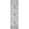 SAFAVIEH Madison Collection Area Rug – 5’3″ x 7’6″, Teal & Fuchsia, Boho Chic Medallion Design, Non-Shedding & Easy Care, Ideal for High Traffic Areas in Living Room, Bedroom (MAD154L)(Grey/Gold)
