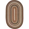 SAFAVIEH Washable Rug Outdoor Braided Collection – 8′ x 10′, Brown & Multi, Handmade & Reversible, Non-Shedding & Easy to Clean, Ideal for Patio, Backyard, Mudroom (BRD313A)(Brown/Multi)