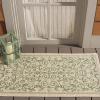 SAFAVIEH Washable Rug Outdoor Courtyard Collection – 4′ x 5’7″, Terracotta & Natural, Non-Shedding & Easy Cleaning, Ideal for Patio, Backyard, Mudroom (CY2098-3202)(Natural/Olive)
