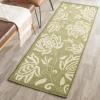 SAFAVIEH Washable Rug Outdoor Courtyard Collection – 5’3″ x 7’7″, Chocolate & Natural, Non-Shedding & Easy Cleaning, Ideal for Patio, Backyard, Mudroom (CY2961-3409)(Olive/Natural)