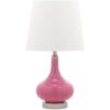 Safavieh Kids Lighting Collection Amy Orange Gourd 18-inch Bedroom Living Room Home Office Desk Nightstand Table Lamp (LED Bulb Included)(Pink)