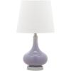 Safavieh Kids Lighting Collection Amy Orange Gourd 18-inch Bedroom Living Room Home Office Desk Nightstand Table Lamp (LED Bulb Included)(Purple)