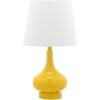 Safavieh Kids Lighting Collection Amy Orange Gourd 18-inch Bedroom Living Room Home Office Desk Nightstand Table Lamp (LED Bulb Included)(Yellow)