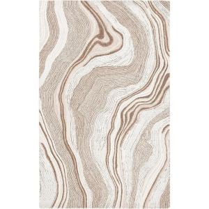 SAFAVIEH Area Rug 8×10 – Fifth Avenue Collection – Large – Beige & Ivory, Handmade Wool, Mid-Century Modern Design, Ideal for Living Room, Bedroom, Office, Dining Space (FTV121B)(Beige/Ivory)