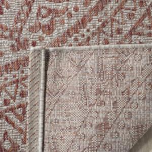SAFAVIEH Courtyard Collection 8′ x 10′ Beige/Brown CY8734 Indoor-Outdoor Patio Backyard Mudroom Area-Rug(Light Beige/Terracotta)