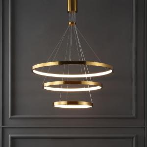 SAFAVIEH Couture Lighting Collection Meranda Modern White 3-Tier LED Chandelier(Gold)