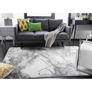 SAFAVIEH Craft Collection Area Rug – 8′ x 10′, Grey & Gold, Modern Abstract Design, Non-Shedding & Easy Care, Ideal for High Traffic Areas in Living Room, Bedroom (CFT877F)(Grey/Gold)