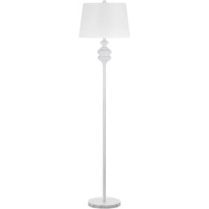SAFAVIEH Lighting Collection Torc Modern Contemporary Farmhouse White 68-inch Living Room Bedroom Home Office Standing Floor Lamp (LED Bulb Included)(White)
