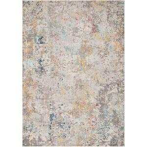 SAFAVIEH Madison Collection Area Rug – 5’3″ x 7’6″, Grey & Beige, Modern Abstract Design, Non-Shedding & Easy Care, Ideal for High Traffic Areas in Living Room, Bedroom (MAD453A)(Grey/Gold)