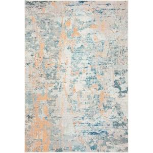 SAFAVIEH Madison Collection Area Rug – 6′ x 9′, Light Blue & Beige, Modern Abstract Design, Non-Shedding & Easy Care, Ideal for High Traffic Areas in Living Room, Bedroom (MAD457B)(Light Blue/Beige)