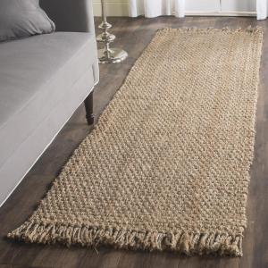 SAFAVIEH Natural Fiber Collection Area Rug – 5′ x 8′, Natural, Handmade Tassel Jute, Ideal for High Traffic Areas in Living Room, Bedroom (NF467A)(Natural)