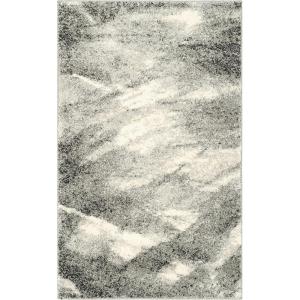 SAFAVIEH Retro Collection Area Rug – 9′ x 12′, Grey & Ivory, Modern Abstract Design, Non-Shedding & Easy Care, Ideal for High Traffic Areas in Living Room, Bedroom (RET2891-8012)(Grey/Ivory)