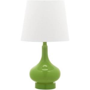 Safavieh Kids Lighting Collection Amy Orange Gourd 18-inch Bedroom Living Room Home Office Desk Nightstand Table Lamp (LED Bulb Included)(Green)