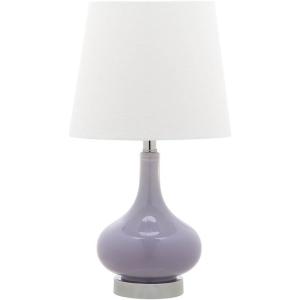 Safavieh Kids Lighting Collection Amy Orange Gourd 18-inch Bedroom Living Room Home Office Desk Nightstand Table Lamp (LED Bulb Included)(Purple)