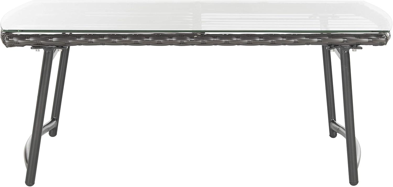 image:imageSAFAVIEH 4Piece Outdoor Collection Berkane Patio SetBrown Beige