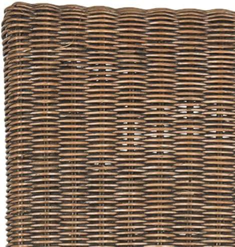 image:imageSAFAVIEH Home Collection Arjun Set of 2 Grey Wicker Dining Chairs Tall Back Dining Chairs with Pine Wood Legs for Kitchen or Dining Room SEA8013ASET2Brown Multi