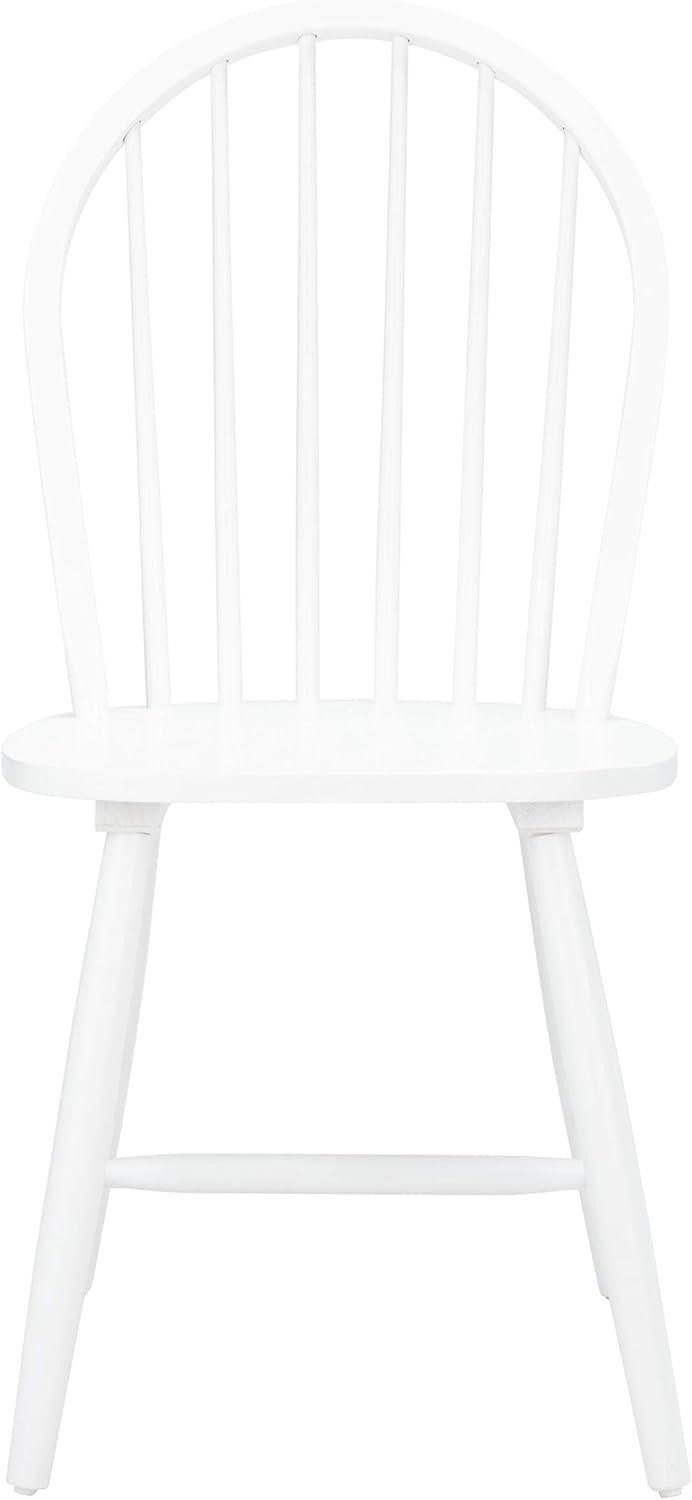 image:imageSAFAVIEH Home Collection Camden Set of 2 Black Windsor Farmhouse Dining Chairs Spindle Back Solid Wood Chairs Americana Style Seating DCH8501ASET2White