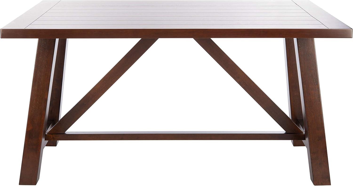 image:imageSAFAVIEH Home Collection Ainslee Brown Rectangle Dining Table