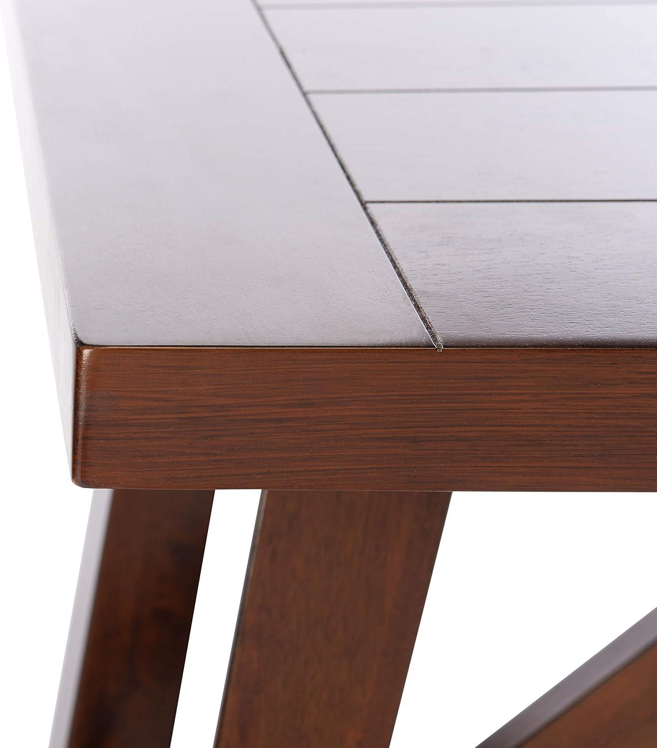 image:imageSAFAVIEH Home Collection Ainslee Brown Rectangle Dining Table