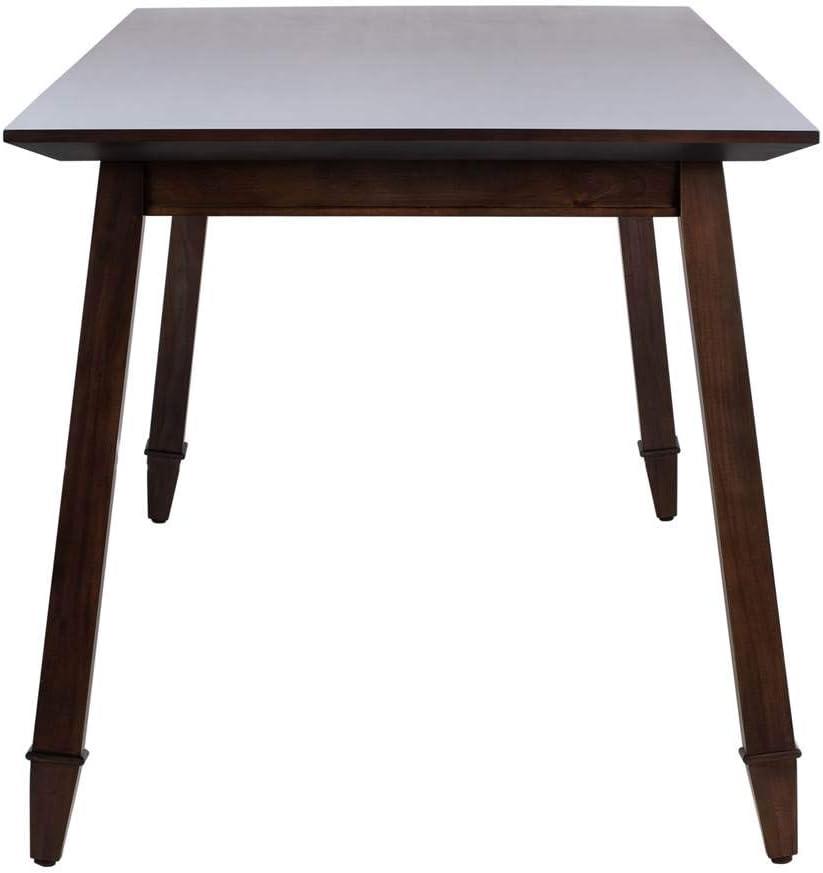 image:imageSAFAVIEH Home Collection Brayson Modern Black Rectangle Dining TableWalnut