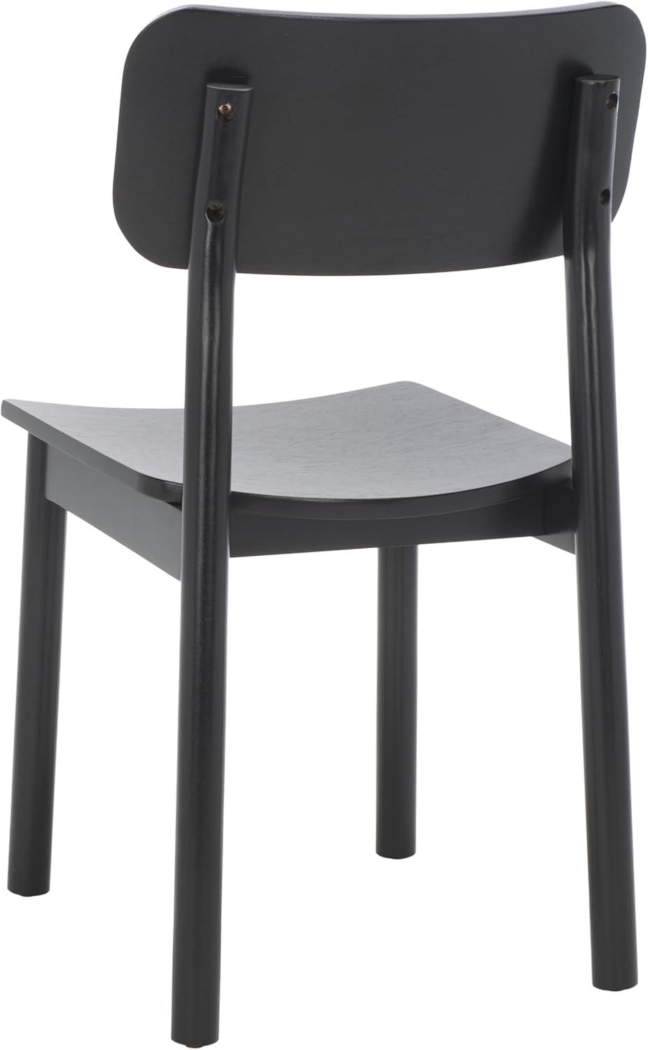 image:imageSAFAVIEH Home Collection Egon Coastal BlackNatural Dining Chair Set of 2BlackNatural