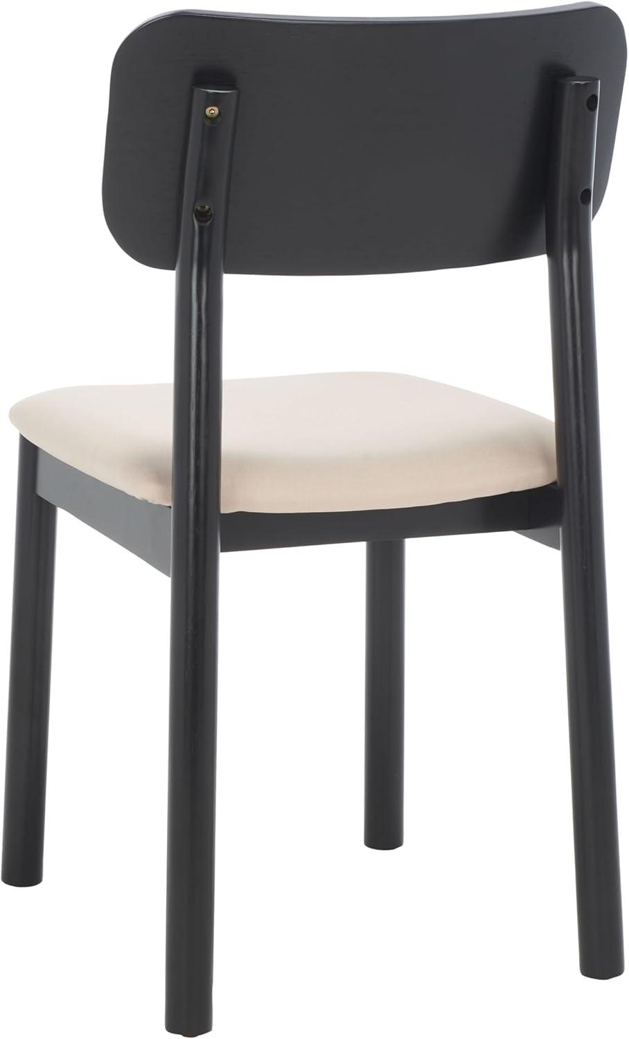 image:imageSAFAVIEH Home Collection Egon Coastal BlackNatural Dining Chair Set of 2BlackWhite