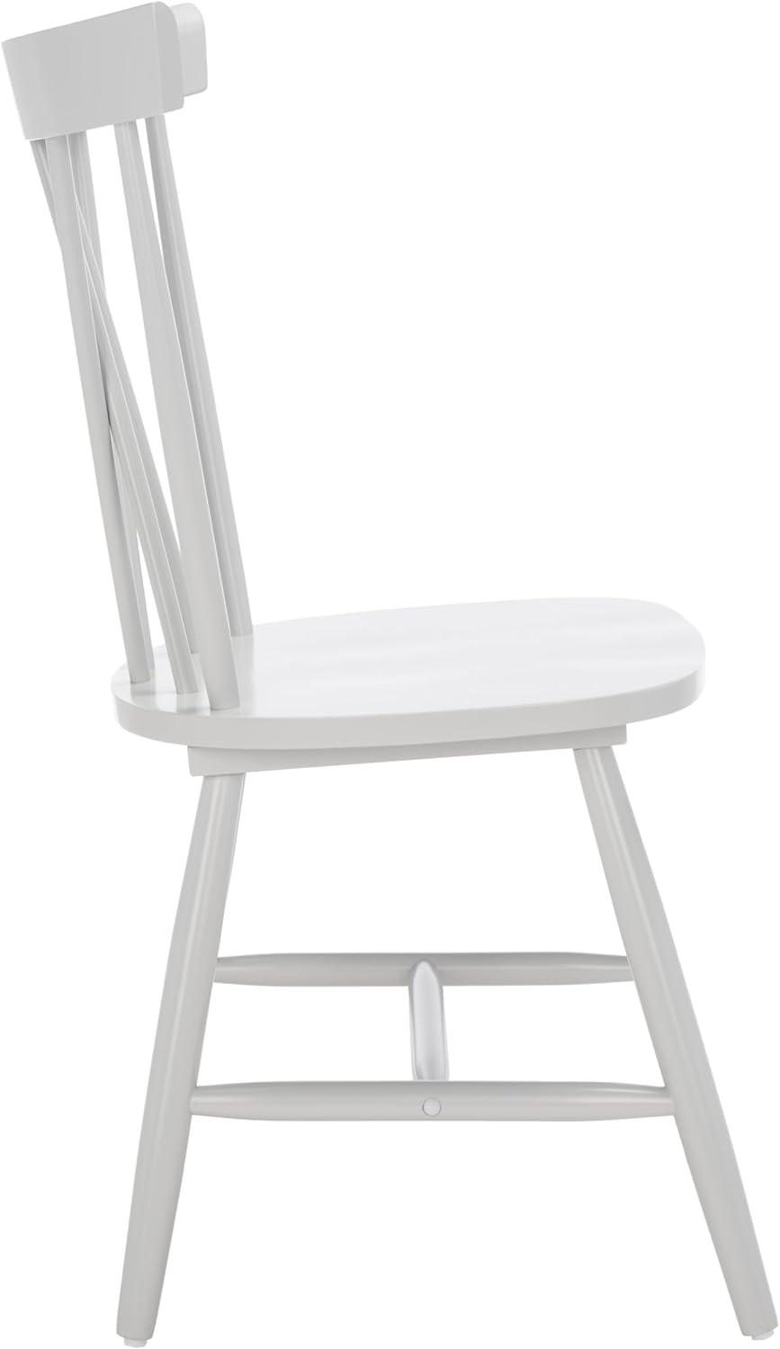 image:imageSAFAVIEH Home Collection Friar Natural XBack Windsor Brown Dining Chair Set of 2Grey
