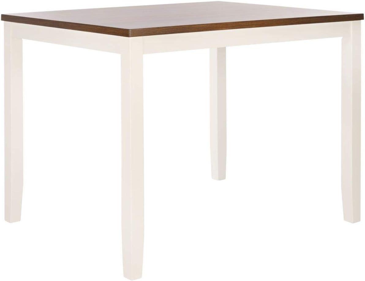 image:imageSAFAVIEH Home Collection Izzy White Rectangle 36inch Dining Counter Table