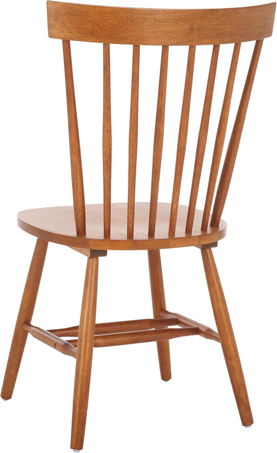 image:imageSAFAVIEH Home Collection Parker Farmhouse Raspberry Windsor Spindle Solid Wood Dining Chair Set of 2Honey