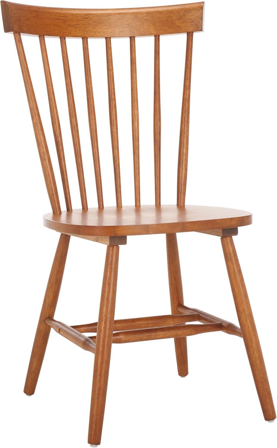 image:imageSAFAVIEH Home Collection Parker Farmhouse Raspberry Windsor Spindle Solid Wood Dining Chair Set of 2Honey