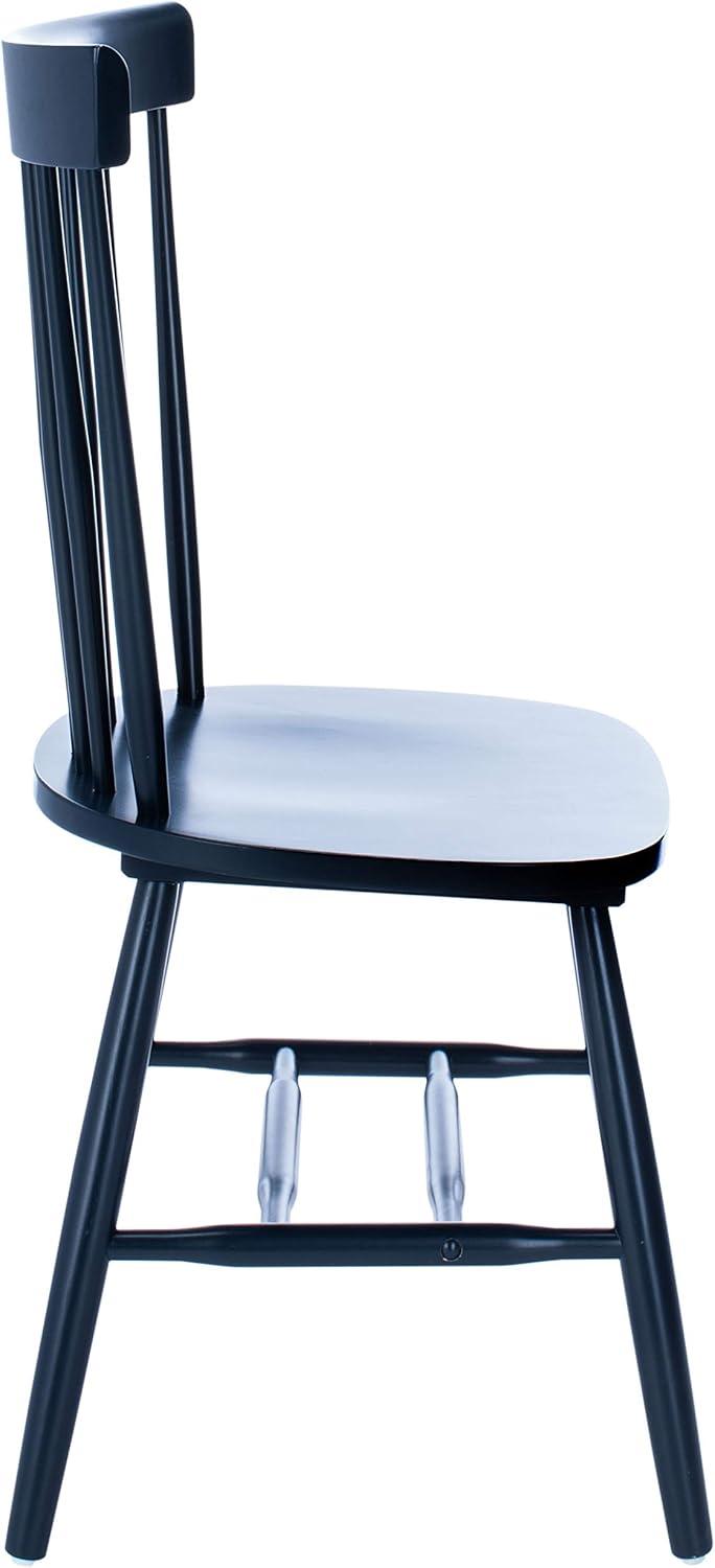 image:imageSAFAVIEH Home Collection Parker Farmhouse Raspberry Windsor Spindle Solid Wood Dining Chair Set of 2Navy
