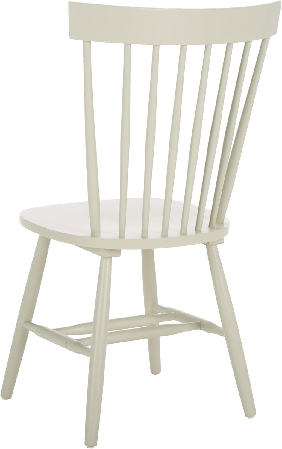 image:imageSAFAVIEH Home Collection Parker Farmhouse Raspberry Windsor Spindle Solid Wood Dining Chair Set of 2Off White