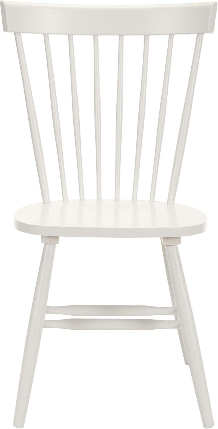image:imageSAFAVIEH Home Collection Parker Farmhouse Raspberry Windsor Spindle Solid Wood Dining Chair Set of 2Off White