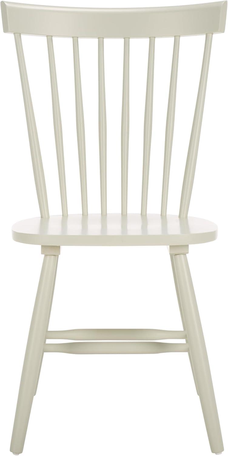 image:imageSAFAVIEH Home Collection Parker Farmhouse Raspberry Windsor Spindle Solid Wood Dining Chair Set of 2Off White