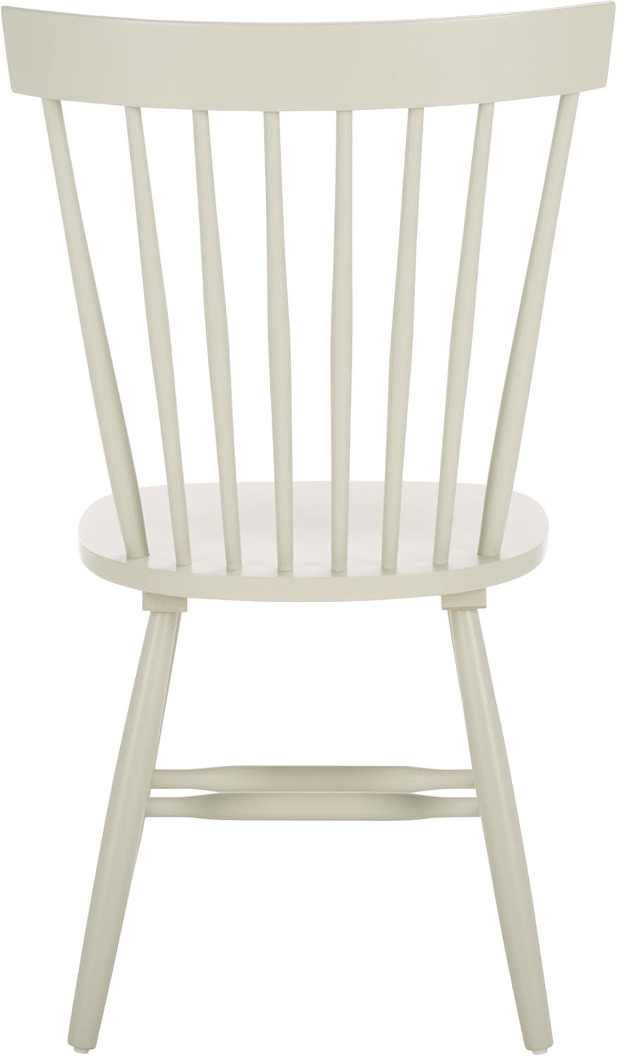 image:imageSAFAVIEH Home Collection Parker Farmhouse Raspberry Windsor Spindle Solid Wood Dining Chair Set of 2Off White