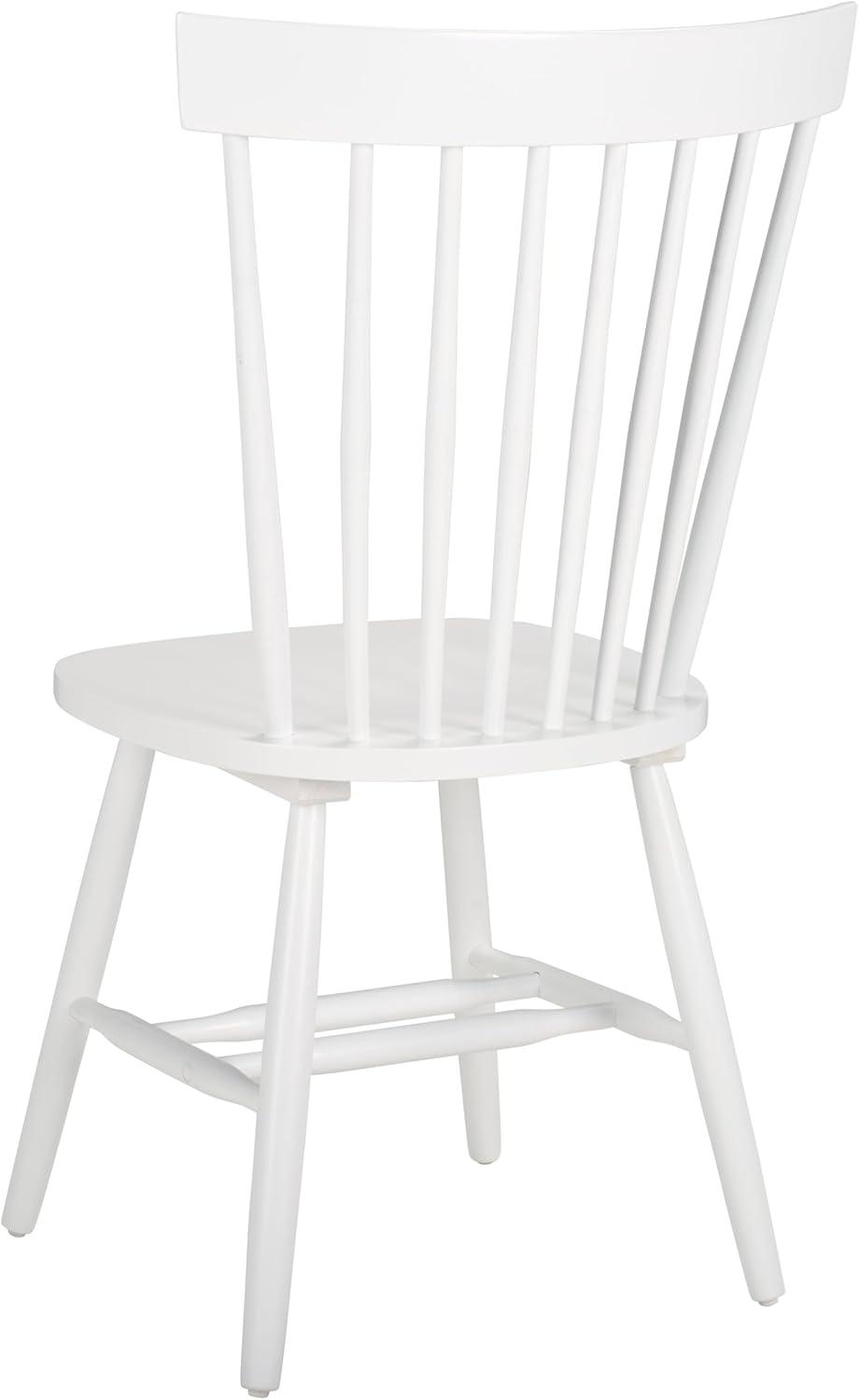image:imageSAFAVIEH Home Collection Parker Farmhouse Raspberry Windsor Spindle Solid Wood Dining Chair Set of 2White