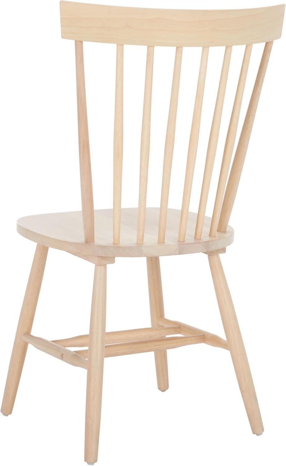 image:imageSAFAVIEH Home Collection Parker Farmhouse Raspberry Windsor Spindle Solid Wood Dining Chair Set of 2White Washed