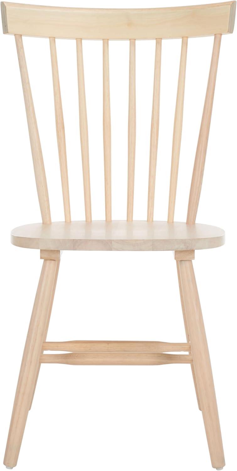image:imageSAFAVIEH Home Collection Parker Farmhouse Raspberry Windsor Spindle Solid Wood Dining Chair Set of 2White Washed