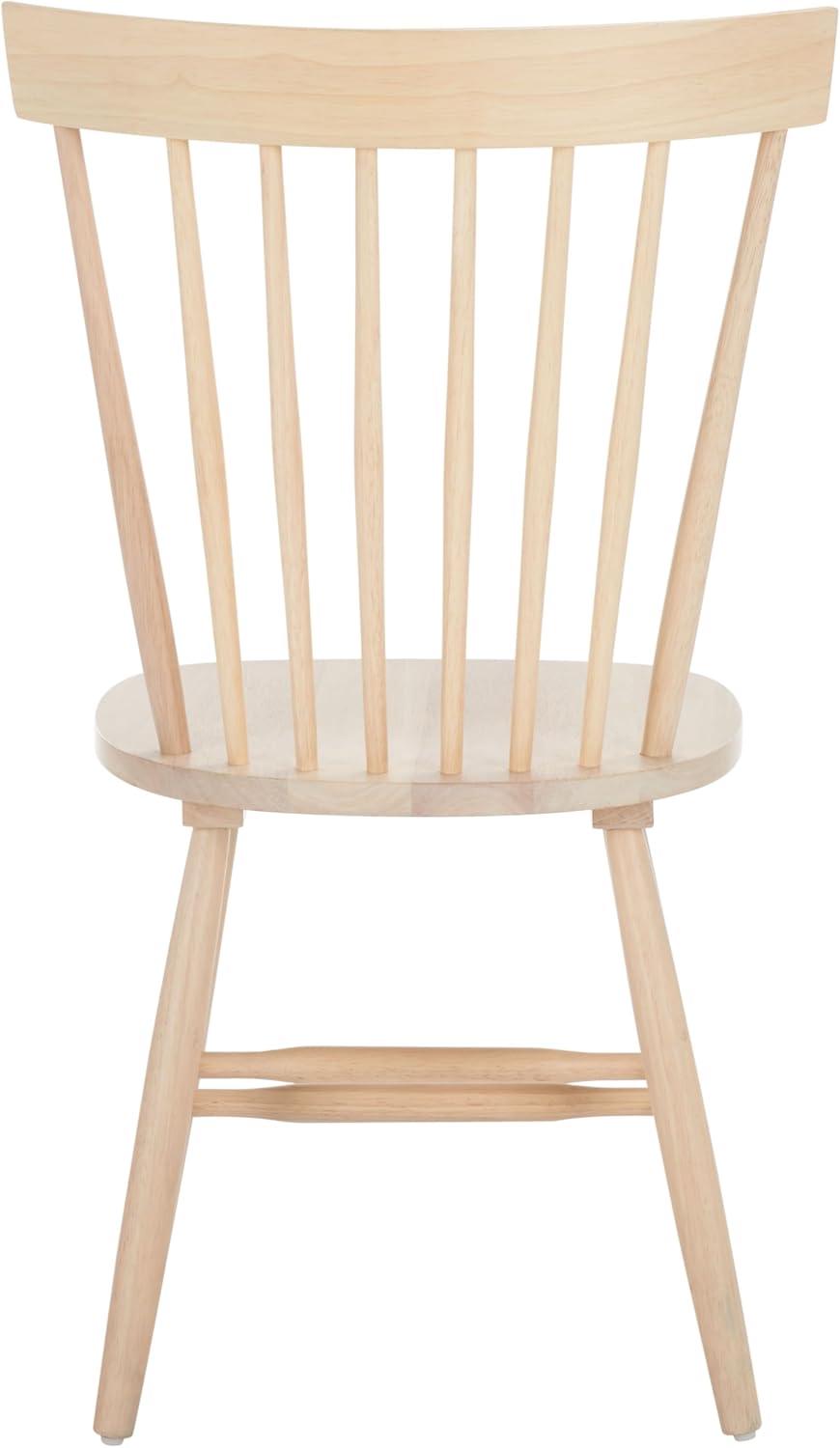 image:imageSAFAVIEH Home Collection Parker Farmhouse Raspberry Windsor Spindle Solid Wood Dining Chair Set of 2White Washed