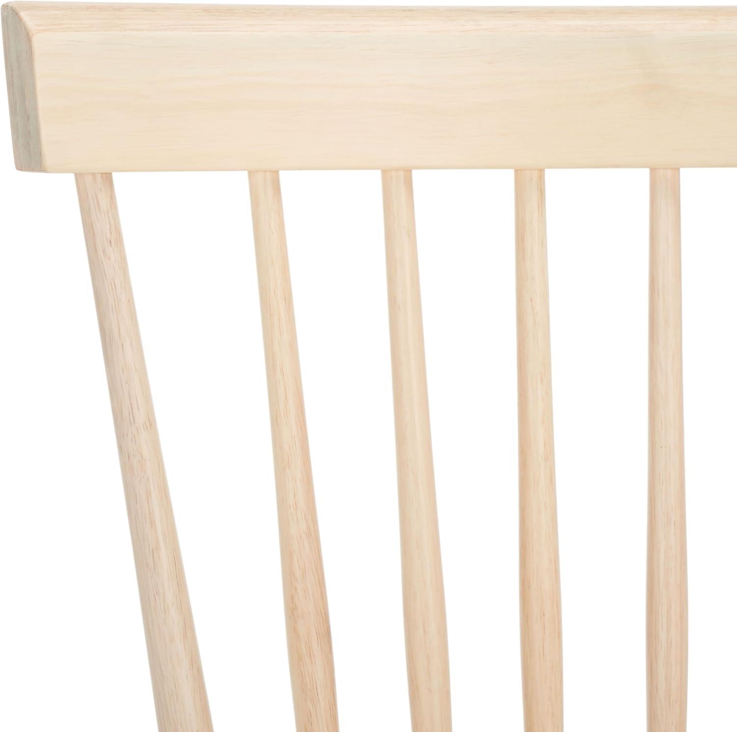 image:imageSAFAVIEH Home Collection Parker Farmhouse Raspberry Windsor Spindle Solid Wood Dining Chair Set of 2White Washed