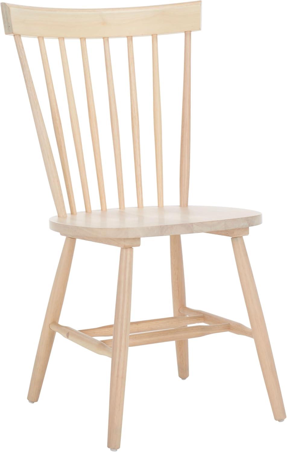 image:imageSAFAVIEH Home Collection Parker Farmhouse Raspberry Windsor Spindle Solid Wood Dining Chair Set of 2White Washed